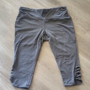 3 For $10💥Capri Active Gray Fitted Leggings Loungewear Sz 1X Plus